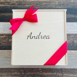 Personalized Wooden Slider Box