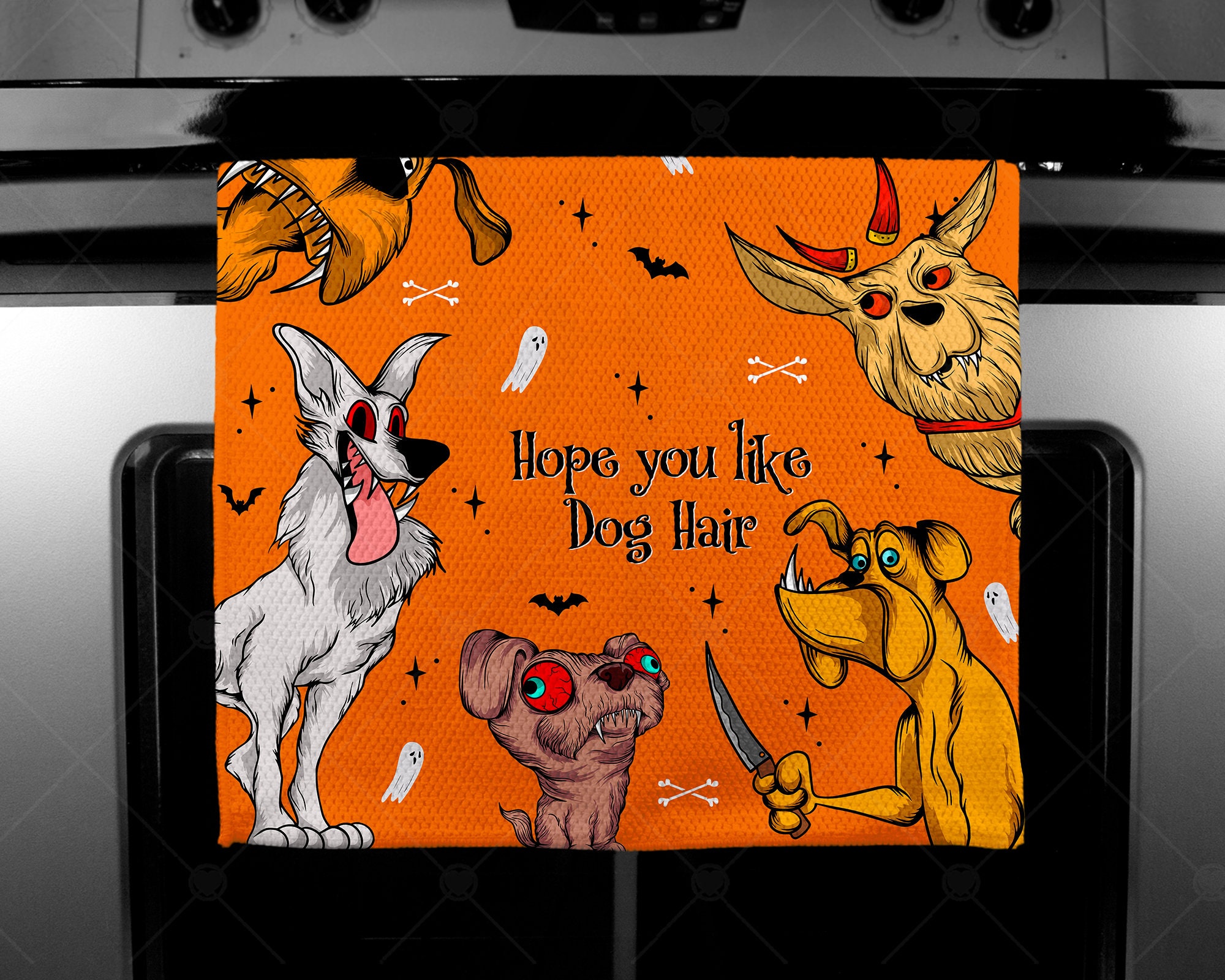 Waffelgewebe Handtuch Cartoon Gruselige Hunde Ich hoffe du magst Hundehaare  Lustiges Hunde Geschirrtuch Hundemama Halloween Deko Freund Geschenk - Etsy  Österreich