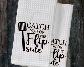 Waffle Weave Hand Towel | Kitchen Towels | Funny Quote | Wedding Gift | Kitchen Bar Towel | Housewarming Gift | Anytime Gift