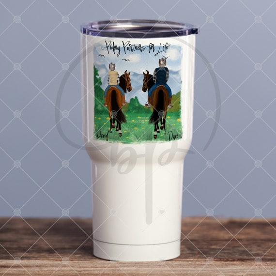 Personalized Horse Riding Wine Tumbler Horse Lovers Custom | Etsy