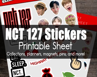 nct printable etsy