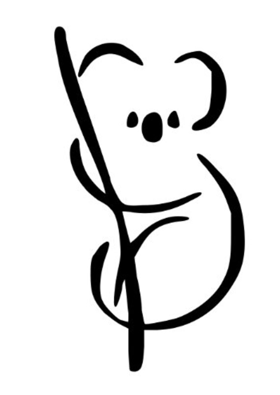 Koala Bear Decal Etsy
