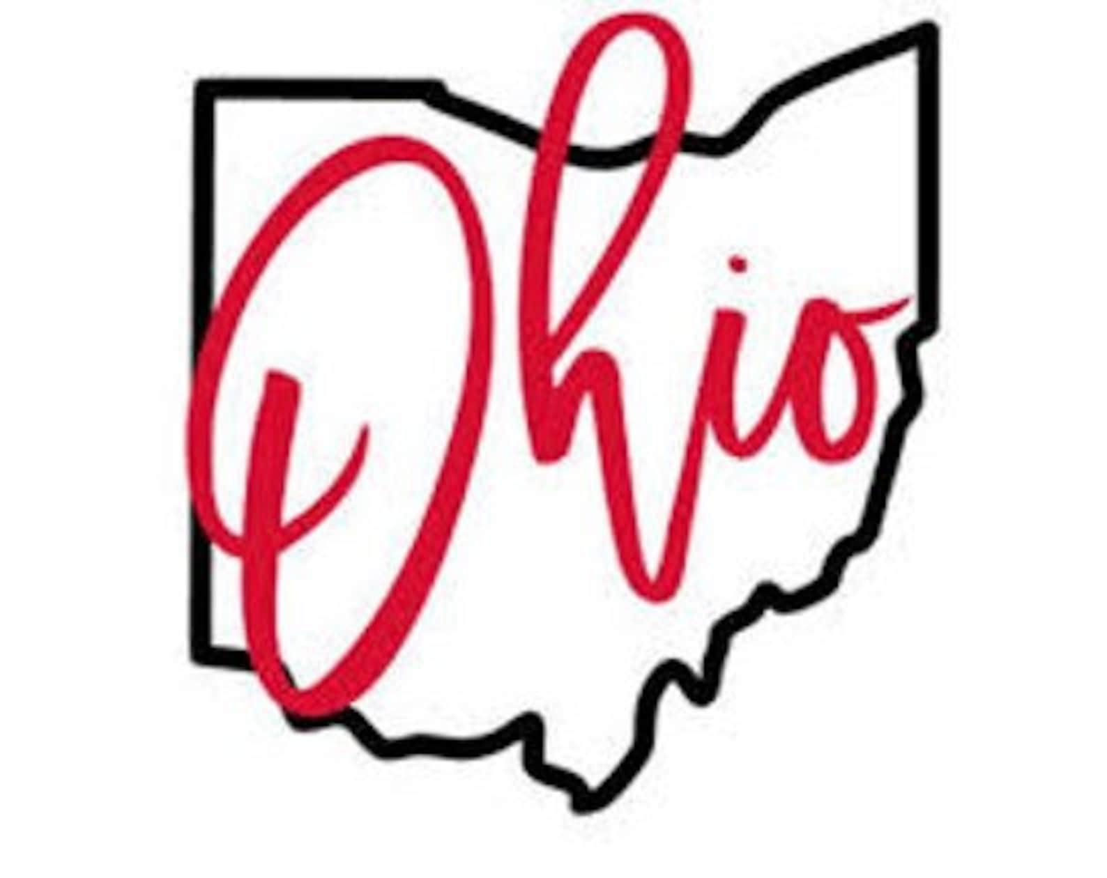 OHIO Logo Decal BUCKEYES Etsy