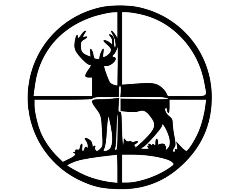 Deer Target Buck Hunting Decal Etsy