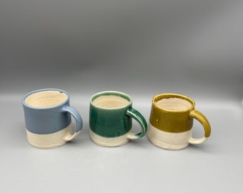 Tazas de cerámica - Tazas de café - Temática natural - Tazas de cerámica hechas a mano - Tazas de agua de cerámica