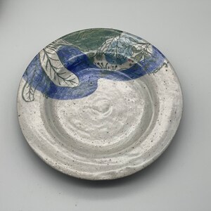 Dream Ceramic Plates  - Flower Nature Pattern - Handmade Pottery Plate - Ceramic Dish - Ceramic Tray