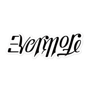 Folklore / Evermore Ambigram Stickers Black Bubble-free image 4