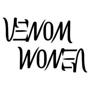 SVG Download: Venom / Women Ambigram Design