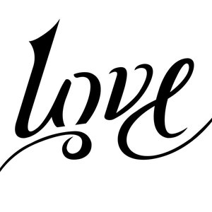 SVG Download: Love / Pain Ambigram Tattoo Design image 2