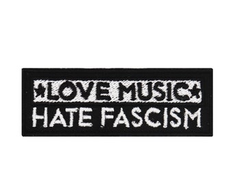 Love music hate fascism Patch