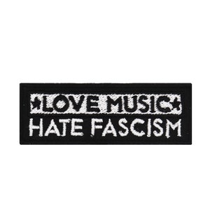 Älskar musik hatar fascism Patch