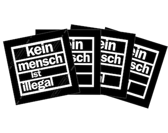 No one is illegal sticker