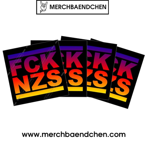 FCK NZS Sticker bunt