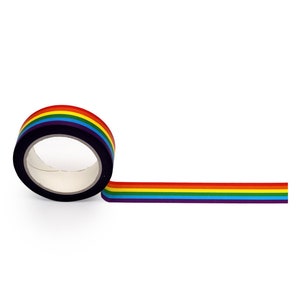 Taśma washi z tęczową flagą