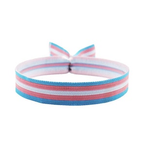Trans* flag ribbon
