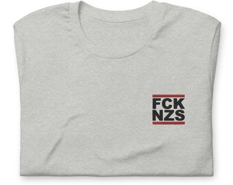 FCK NZS shirt embroidered chest left bright colors