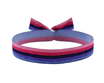 Omnisexual flag ribbon