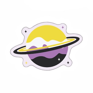 Enby Planet – gesneden vinylsticker