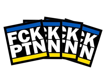 FCK PTN (Ukraine Flag) Sticker