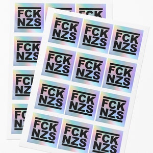Hologram FCK NZS-sticker