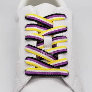 1 Paar gewebte Non binary Schnürsenkel | 120cm