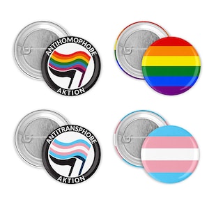 Rainbow/Trans* Button Package | 25 mm one button each