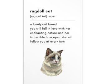 Ragdoll kat briefkaart