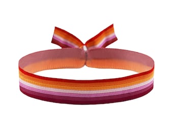 Cinta de la bandera lesbiana