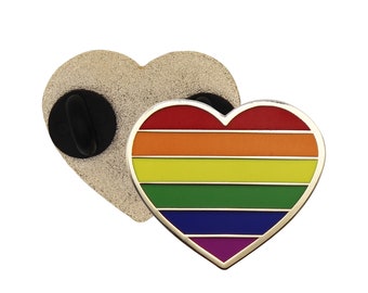 Cœur de fierté - Épingle en émail