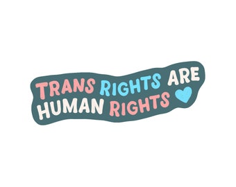 Trans * rights – cut vinyl sticker