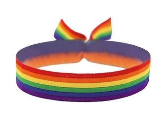 Bracelet drapeau arc-en-ciel