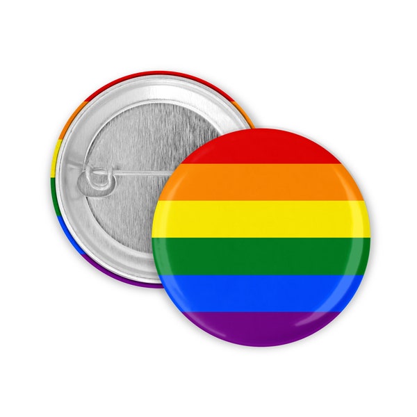 Rainbow Flag Button | 25mm