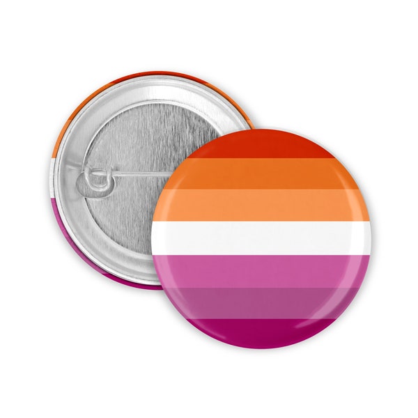 Neue Lesbian Flagge Button | 25mm