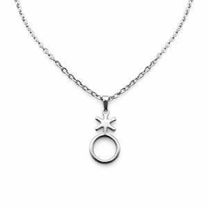 Non binary Kette (Edelstahl) mit Anhänger oder Anhänger einzeln
