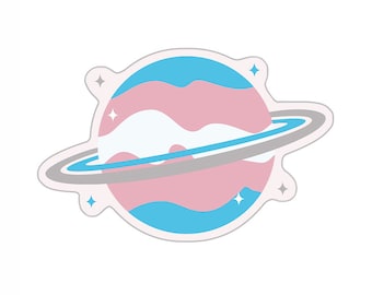 Trans* Planet – cut vinyl sticker