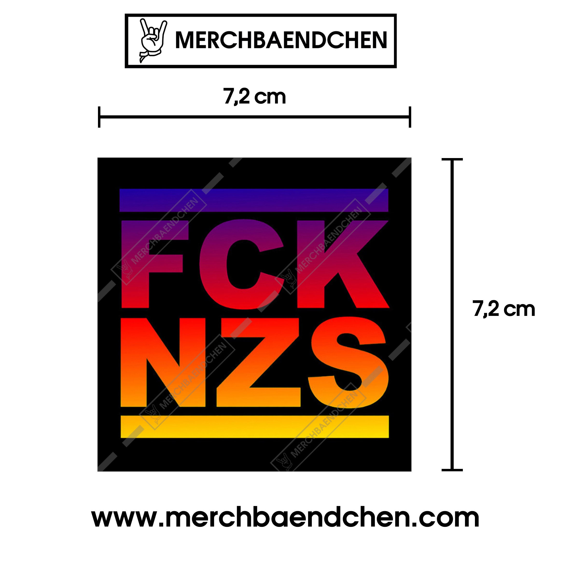 FCK NZS Sticker bunt - .de