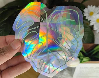 Suncatcher Monstera window sticker