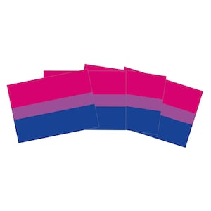 Adesivo de bandeira bissexual