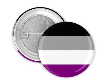 Asexual Flag Button | 25mm