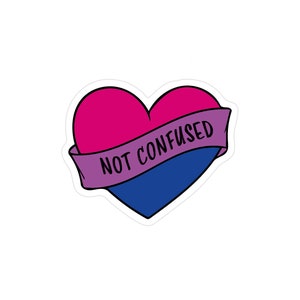 Not confused bisexual – cut vinyl sticker