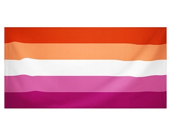 Zonsondergang Lesbische Vlag 150cm x 90cm