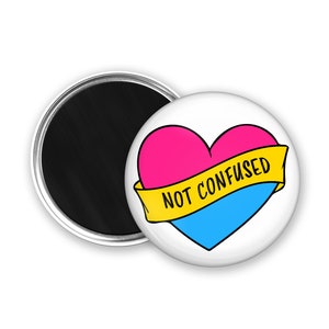 Non confuso pansexuell Flagge Magnet / 32mm