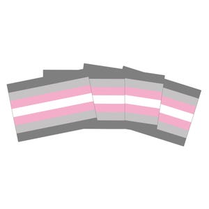 Demigirl vlagstickers