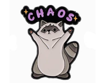 Chaos Raccoon - Enamel Pin