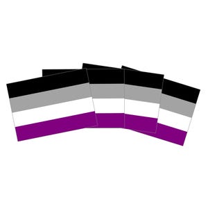 Aseksuele vlag sticker