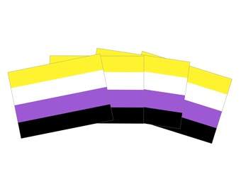 Autocollants de drapeau non binaires