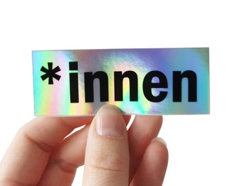 Hologramm *innen Sticker 8x3cm