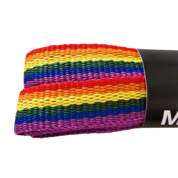 1 Pair of Woven Rainbow Shoelaces | 120 cm