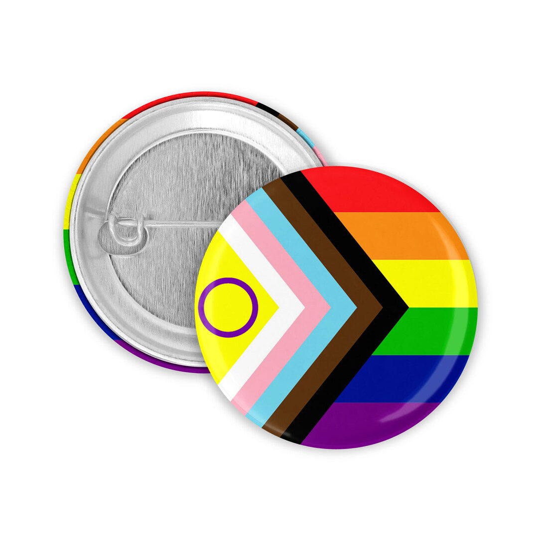 Inter* Pride Progress Button | 25mm - Etsy