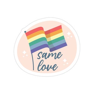 Same love – zugeschnittener Vinylsticker